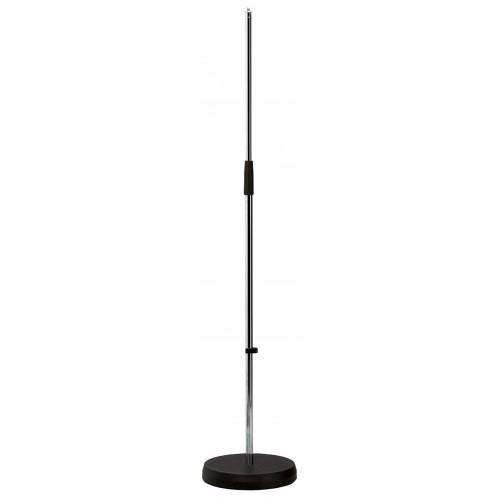 KM 260 Round Base Mic Stand: Silver